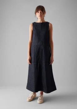 Women TOAST Denim|Workwear*Panelled Organic Denim Dress