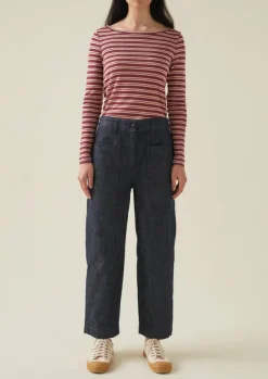 Women TOAST Denim|Workwear*Panelled Organic Denim Trousers
