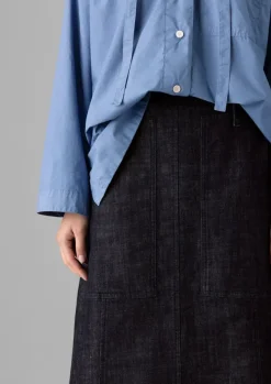 Women TOAST Denim|Workwear*Patch Pocket Organic Denim Skirt