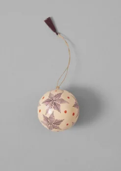 TOAST Christmas Decorations*Pointed Star Hand Painted Bauble