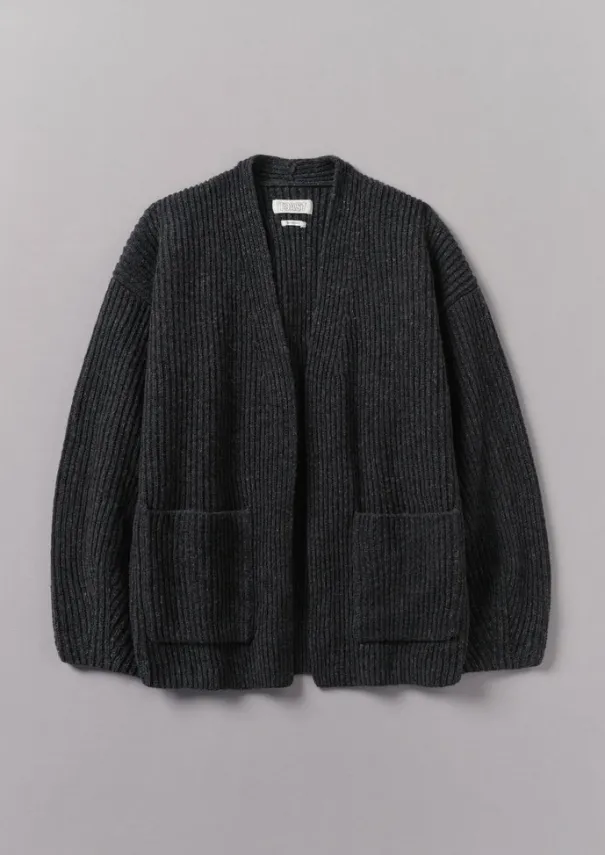 Women TOAST Knitwear*Ribbed Wool Knitted Cardigan