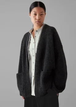 Women TOAST Knitwear*Ribbed Wool Knitted Cardigan