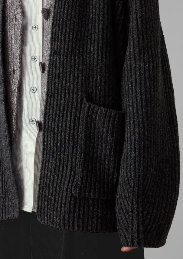 Women TOAST Knitwear*Ribbed Wool Knitted Cardigan