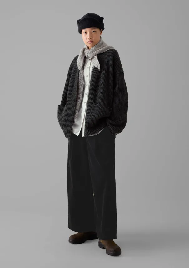 Women TOAST Knitwear*Ribbed Wool Knitted Cardigan