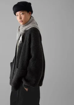 Women TOAST Knitwear*Ribbed Wool Knitted Cardigan