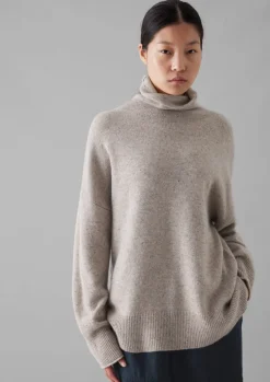 Women TOAST Jersey|Cashmere*Roll Neck Wool Cashmere Sweater