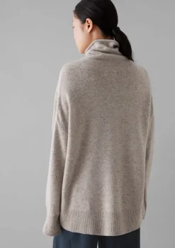 Women TOAST Jersey|Cashmere*Roll Neck Wool Cashmere Sweater