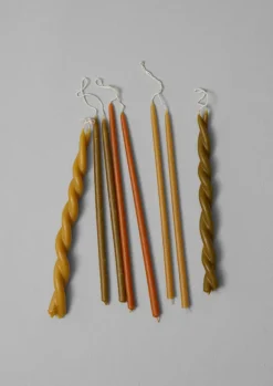 TOAST Candles & Holders*Skar Organics Beeswax Twist Dinner Candle