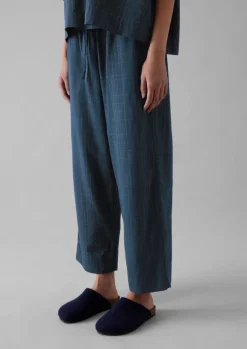 Women TOAST Nightwear*Sketched Check Cotton Pyjama Trousers