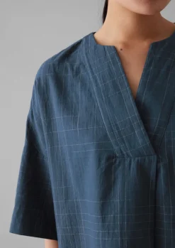 Women TOAST Nightwear*Sketched Check Cotton Pyjama Top