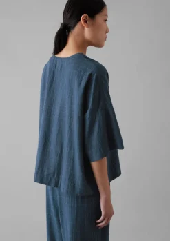 Women TOAST Nightwear*Sketched Check Cotton Pyjama Top