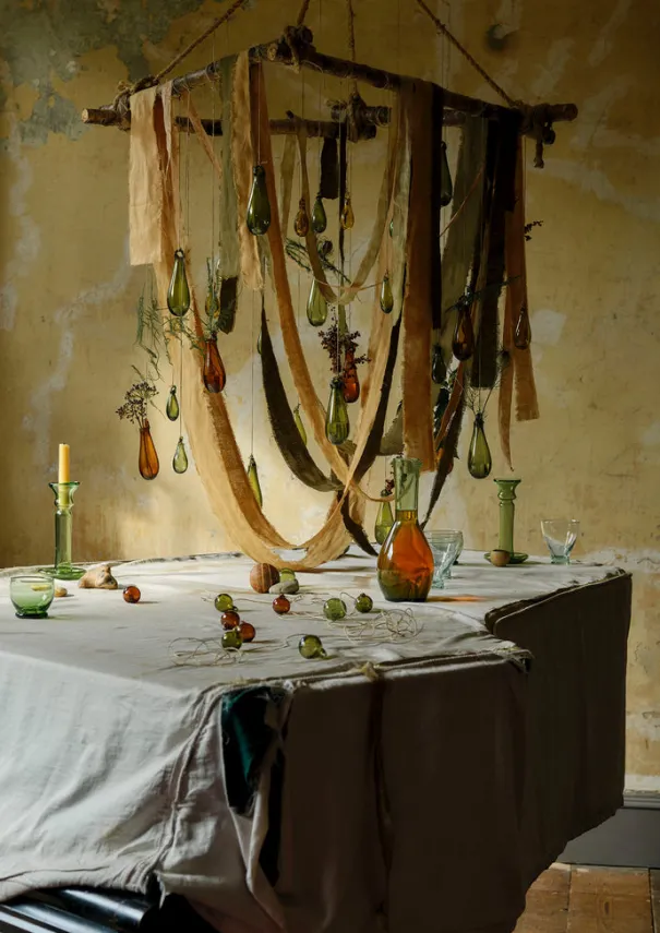 TOAST Glass|Christmas Decorations*Small Hand Blown Glass Bauble Set