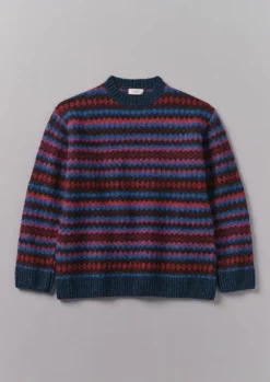 TOAST Knitwear*Soundwave Jacquard Crew Neck Sweater