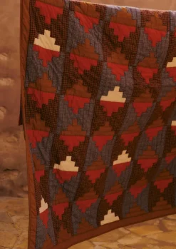 TOAST Textiles|Blankets & Throws*Stacked Check Patchwork Quilt