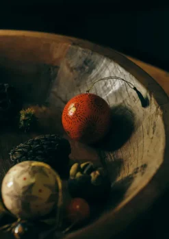 TOAST Christmas Decorations*Starburst Hand Painted Bauble