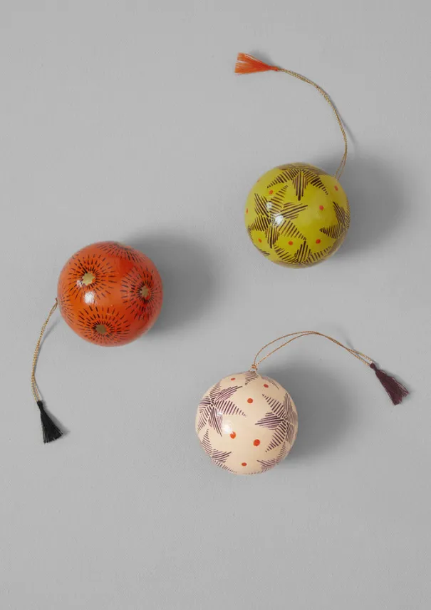 TOAST Christmas Decorations*Starburst Hand Painted Bauble