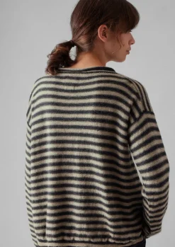 Women TOAST Loungewear|Knitwear*Stripe Alpaca Wool Sweater