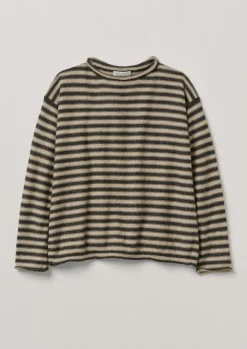 Women TOAST Loungewear|Knitwear*Stripe Alpaca Wool Sweater