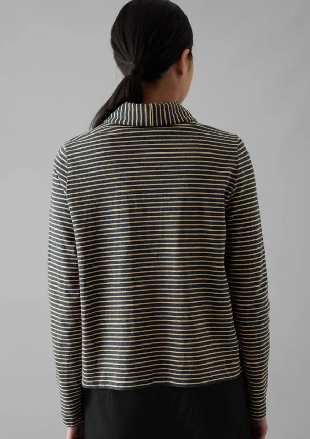 Women TOAST Jersey|Shirts*Stripe Cotton Jersey Shirt
