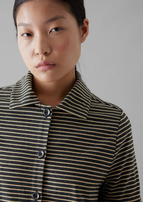 Women TOAST Jersey|Shirts*Stripe Cotton Jersey Shirt