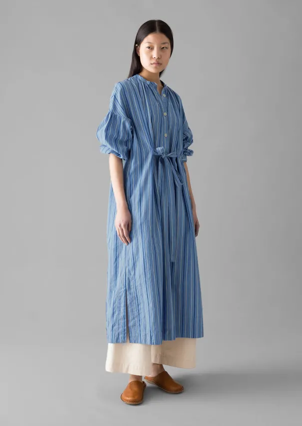 Women TOAST Dresses*Stripe Poplin Gathered Dress