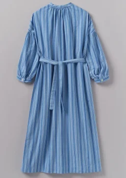 Women TOAST Dresses*Stripe Poplin Gathered Dress