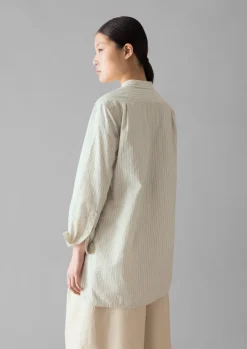 Women TOAST Shirts|Tops & Tees*Taro Stripe Cotton Poplin Shirt