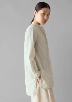 Women TOAST Shirts|Tops & Tees*Taro Stripe Cotton Poplin Shirt