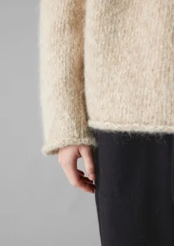 Women TOAST Jersey|Loungewear*Textured Cotton Alpaca Sweater