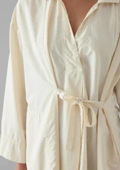 Women TOAST Tops & Tees*Textured Cotton Poplin Wrap Shirt