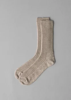 TOAST Socks*Textured Cotton Socks