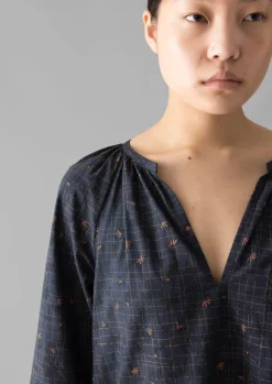 Women TOAST Nightwear|Loungewear*Trellis Floral Block Print Nightdress