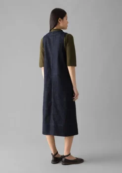 Women TOAST Denim|Workwear*V-Neck Denim Pinafore Dress