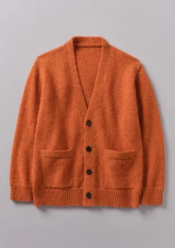 TOAST Knitwear*V-Neck Donegal Wool Cardigan