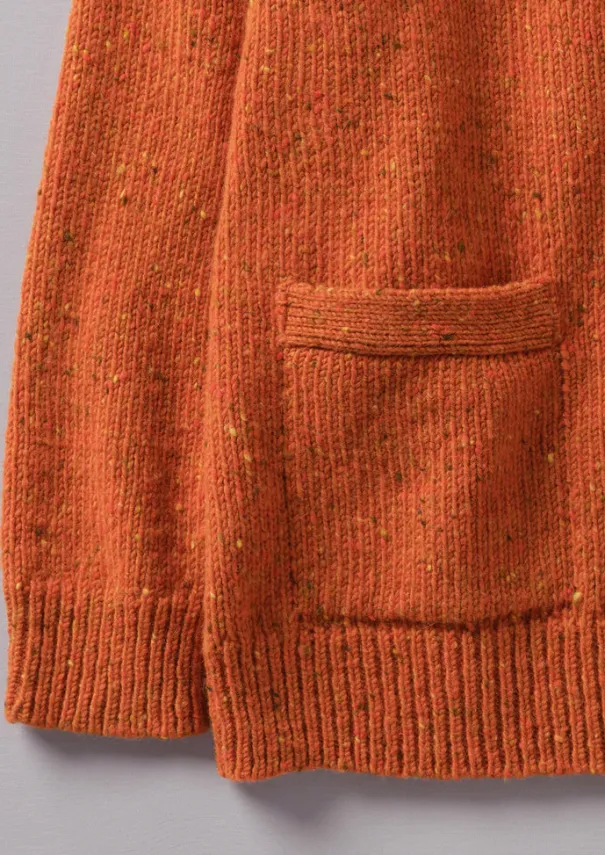 TOAST Knitwear*V-Neck Donegal Wool Cardigan