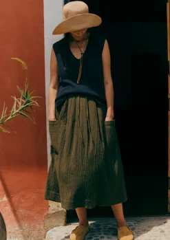 Women TOAST Linen|Loungewear*V-Neck Linen Cotton Knitted Tank