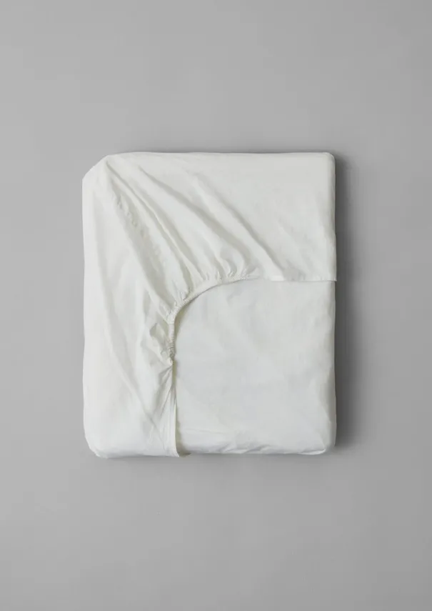 TOAST Textiles|Bed Linen*Washed Linen Cotton Fitted Sheet