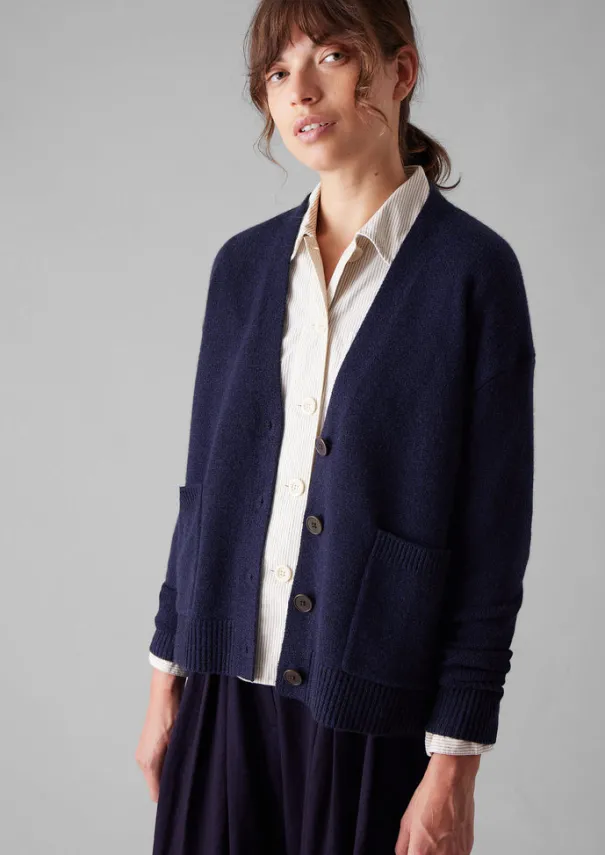 Women TOAST Cashmere|Knitwear*Wool Cashmere Boxy Cardigan