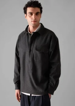 TOAST Shirts*Wool Cashmere Overshirt