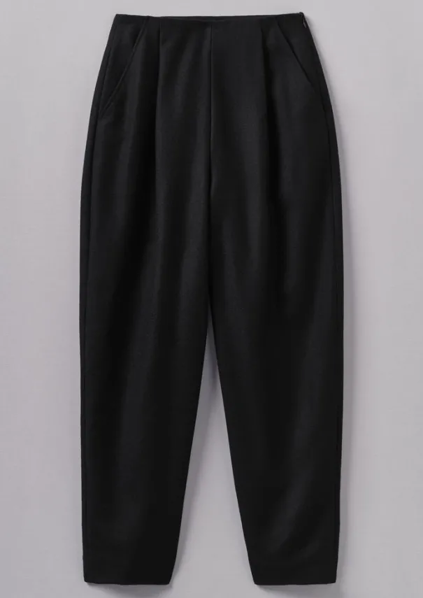 Women TOAST Trousers*Wool Flannel Pleat Front Trousers