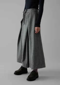 Women TOAST Skirts|Trousers*Wool Flannel Tie Front Culottes